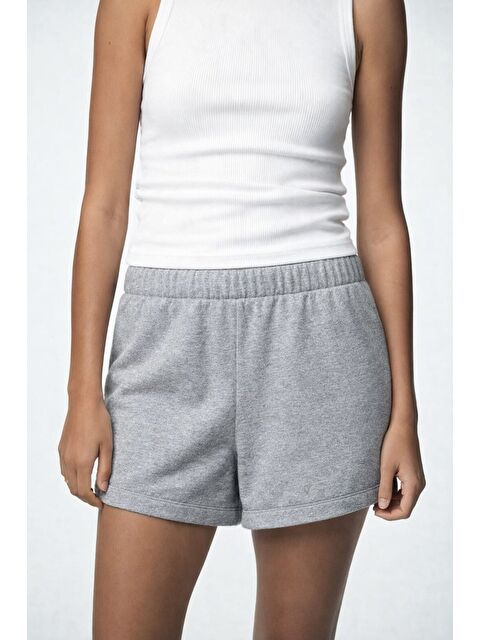 JackandRoy Genç Kız Beli Lastikli Basic Pamuklu Şort - S000524808-74