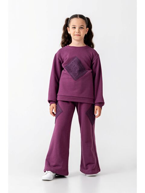 Harika Kids Kız Çocuk Örme İspanyol Paça Eşofman Takımı 6-9 Yaş - S000482683-20042