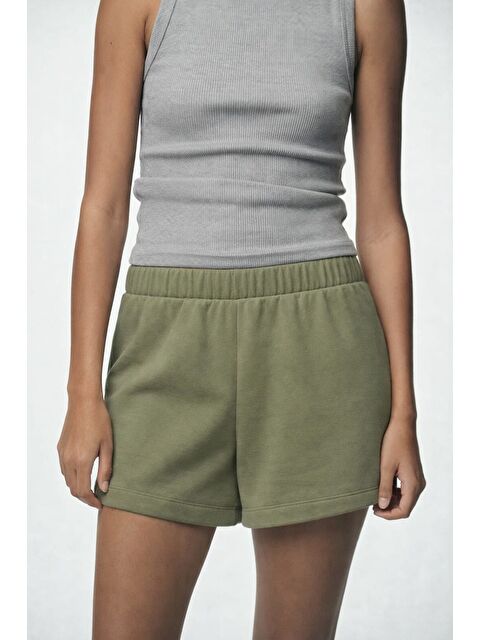 JackandRoy Genç Kız Beli Lastikli Basic Pamuklu Şort - S000524808-18547