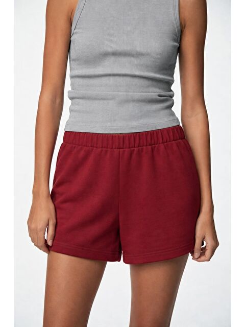 JackandRoy Genç Kız Beli Lastikli Basic Pamuklu Şort - S000524808-20045