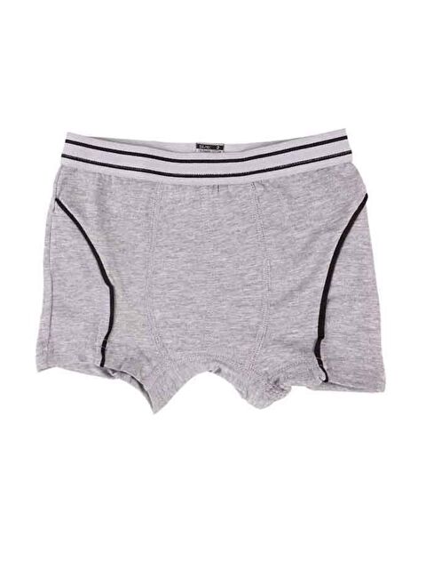 Tutku 6'lı Erkek Çocuk Gri Elastan Esnek Boxer - S000218433-20600