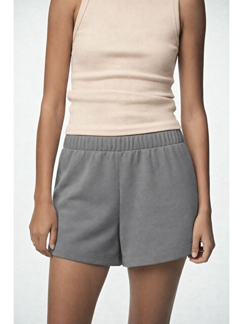 JackandRoy Genç Kız Beli Lastikli Basic Pamuklu Şort - S000524808-20600