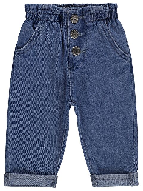 Civil Baby Duble Paça 6-18 Ay Pantolon - Mavi
