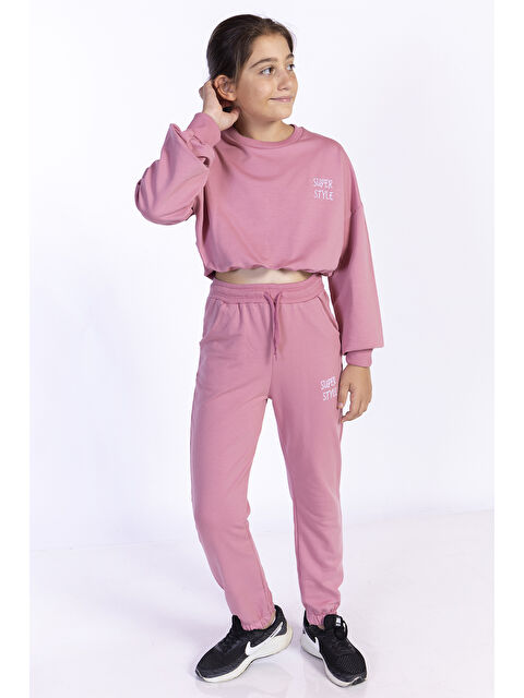 Toontoykids Kız Çocuk Nakışlı Eşofman Takımı - S000271011-20028