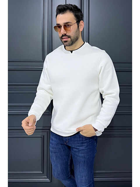 Mishar İtalia Bisiklet Yaka Şardonlu Erkek Sweatshirt - S000308915-19966