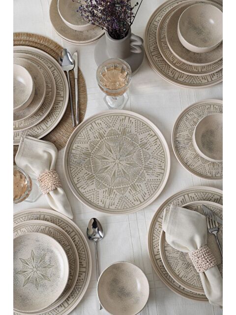 Keramika Groundlace Yemek Takımı 24 Parça 6 kişilik - S000174176-19966