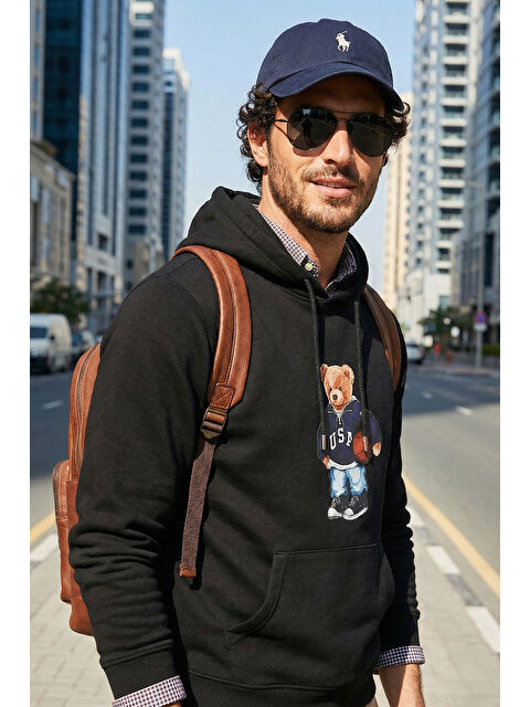 Buratti Baskılı Pamuklu Kapüşonlu Yaka Kanguru Cepli Sweat 6141003B - S000501332-19351