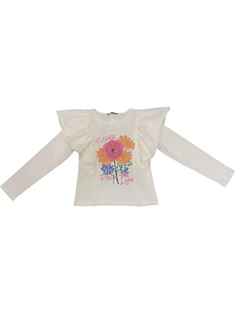 Little Star Kız Çocuk Fırfır Detaylı Bluz - S000347790-19965