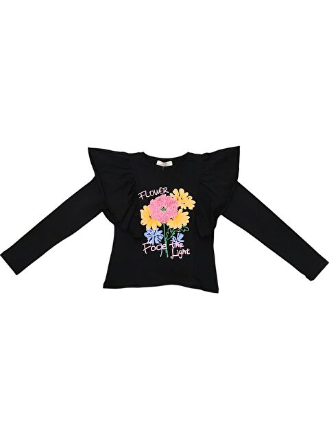 Little Star Kız Çocuk Fırfır Detaylı Bluz - S000347790-19351