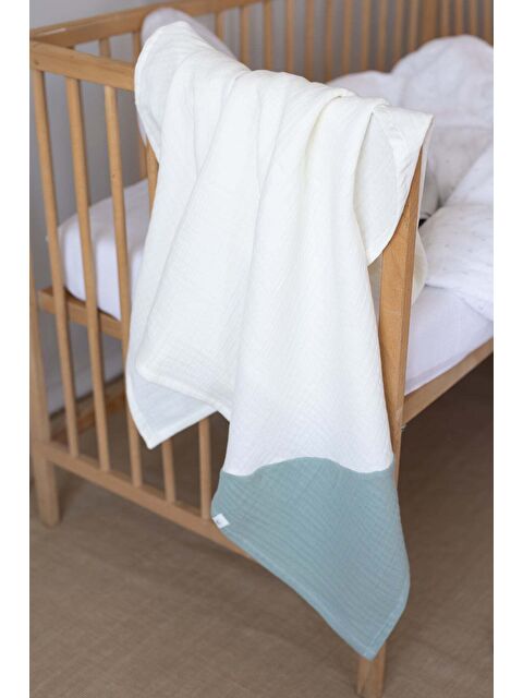 İrya Joy of Colors Organik Pamuk 4 Katlı Müslin Örtü Mint 100x100 - S000503718-1180