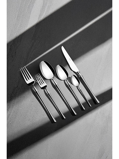 Nehir Marbella Saten 12 Kişilik 72 Parça Kutulu Çatal Kaşık Bıçak Takımı - S000503727-18105