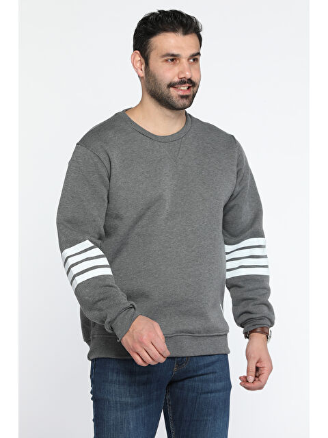 Mishar İtalia Üç İplik Şardonlu Bisiklet Yaka Erkek Sweatshirt - S000324287-29351