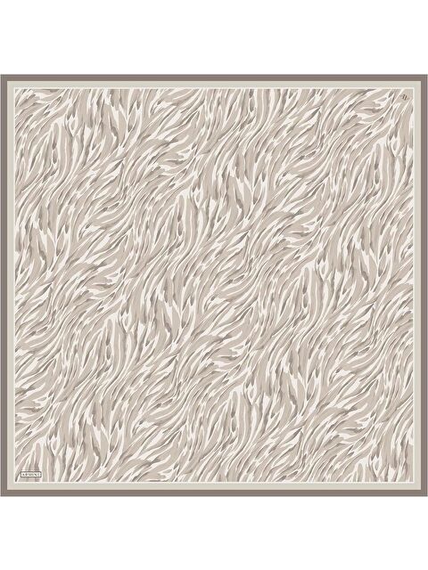 ARMİNE Klasik Desenli Saf İpek Twill Eşarp 9435D 30 - S000500646-19928