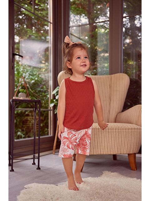 ZEYLAND Kız Çocuk Atlet Ve Şort Pijama Takımı - S000315556-18657