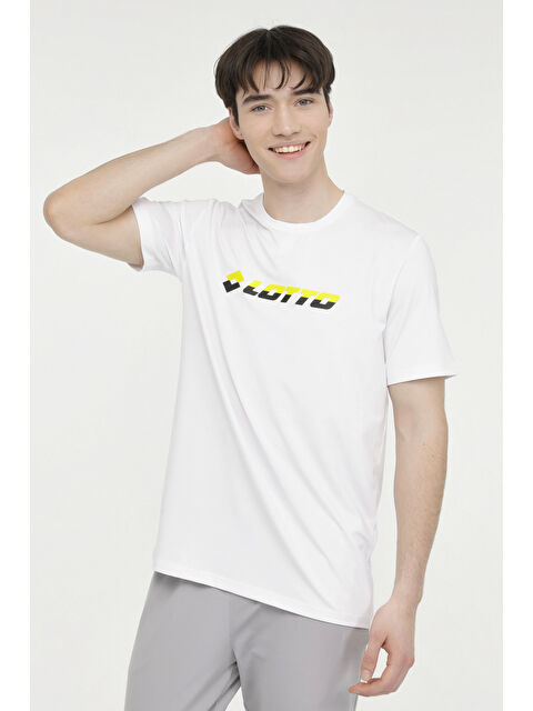 LOTTO M-RIVAS T-SH  4FX Beyaz Erkek Kısa Kol Tişört - S000262050-20063