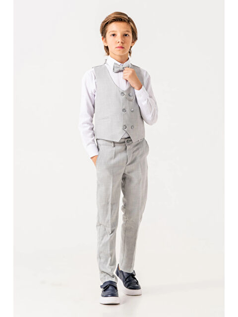 Myhanne Papyonlu Yelekli Takım Elbise 3054 - S000357126-17308