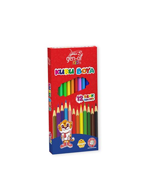 Gen-Of Kids Karton Kutu Tam Boy Kuru Boya 12 Renk 1 Adet - S000209856-27074