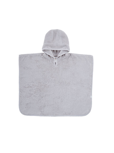 İrya Tiny Koala Organik Pamuk Nakışlı Çocuk Panço Gri - S000503743-20600