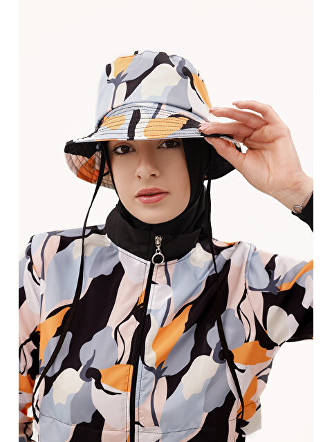 Remsa Mayo Desenli Bucket Şapka RŞ-113 Pera Çiçek Siyah - S000388969-19351