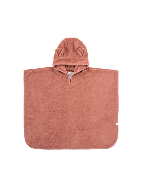 İrya Tiny Bear Organik Pamuk Çocuk Panço Kiremit - S000503742-18657