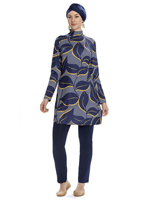 Remsa Elastanlı Tam Kapalı Tesettür Mayo 252 504 Lacivert - S000347405-21164