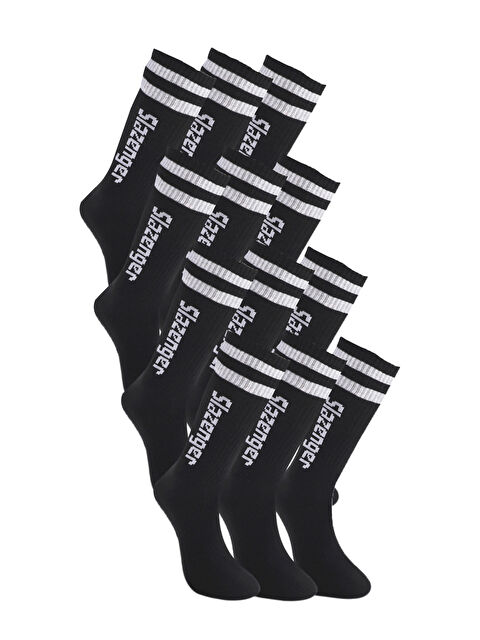 SLAZENGER JINN 12 li Set Erkek  Siyah Çorap - S000495873-19351