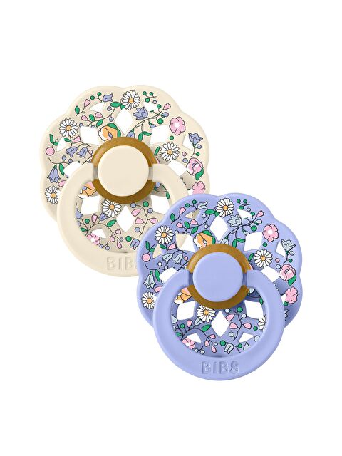 Bibs X Liberty Boheme İkili Emzik Chloe M-Ivory-0-6 Ay