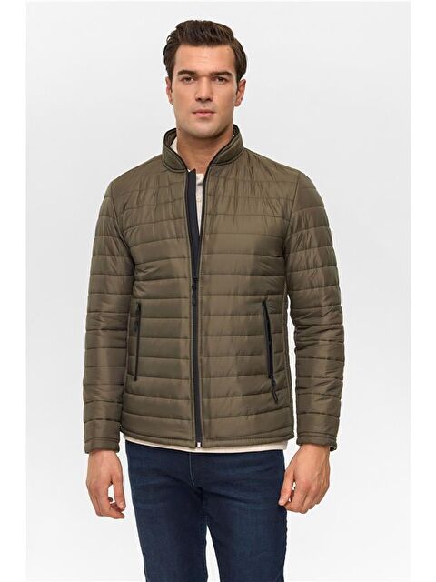 Süvari Haki Slim Kapitone Mont - S000467535-18547