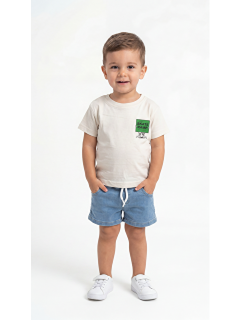 Mışıl Kids Skate Ramp Baskılı Erkek Bebek Alt Üst Takım