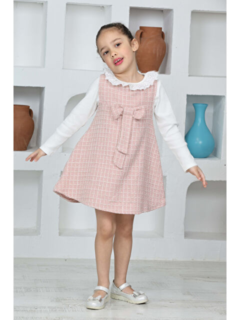 Eftelya Kız Çocuk Şanel Kumaş 2'li Elbise (Elbise+Bady Bluz)12174 - S000360994-20028