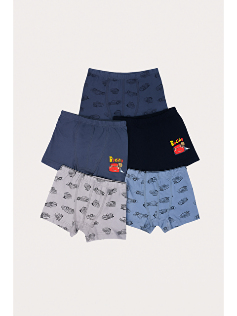 Katia And Bony Erkek Çocuk Araba Desenli 5'Li Boxer - S000415149-23173