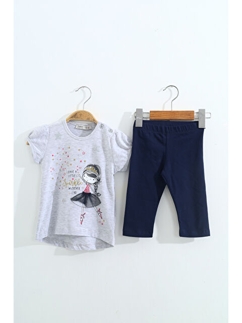Toontoykids Kız Çocuk Pale Danslı Kız Baskılı Kaprili Takım - S000332852-74