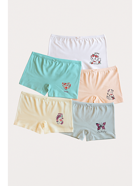 Katia And Bony Kız Çocuk Desenli 5'Li Boxer - S000415159-23173