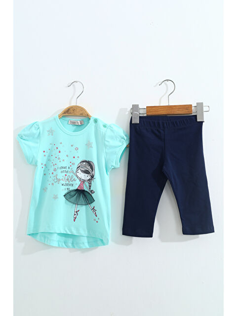 Toontoykids Kız Çocuk Pale Danslı Kız Baskılı Kaprili Takım - S000332852-1180