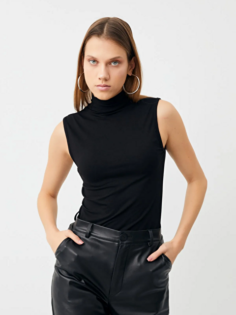 Bipantolon Kadın Siyah Kolsuz Body - S000513198-19351