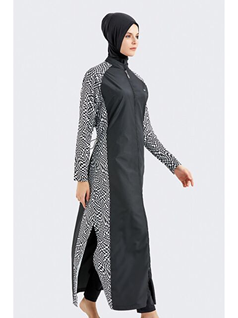 C&City Tam Boy 5'Li Tesettür Mayo 4152 Siyah - S000215991-19351