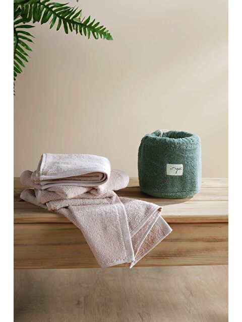 İrya Bouquet Çantalı 4'lü El Havlusu Haki-Kum - S000503750-37305