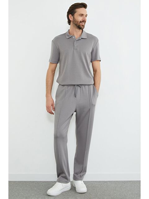 Fullamoda Beli Lastikli Çimalı Modal Pantolon