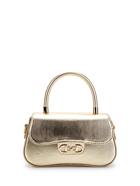 Minebag Kapaklı Baget Adel Çapraz Kadın Çanta Gold - S000143369-20076