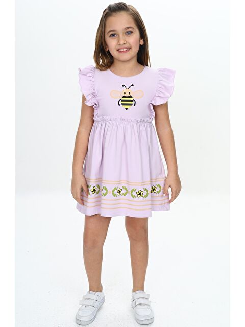 Toontoykids Kız Çocuk Arı Baskılı Elbise - S000360997-23370
