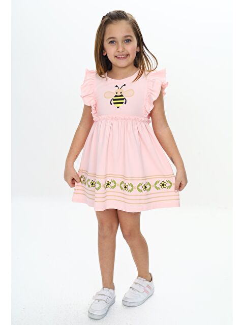 Toontoykids Kız Çocuk Arı Baskılı Elbise - S000360997-20020