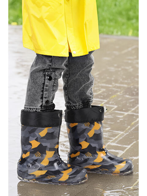 Kiko Kids Savana Su Geçirmez Erkek Çocuk Yağmur Çizmesi