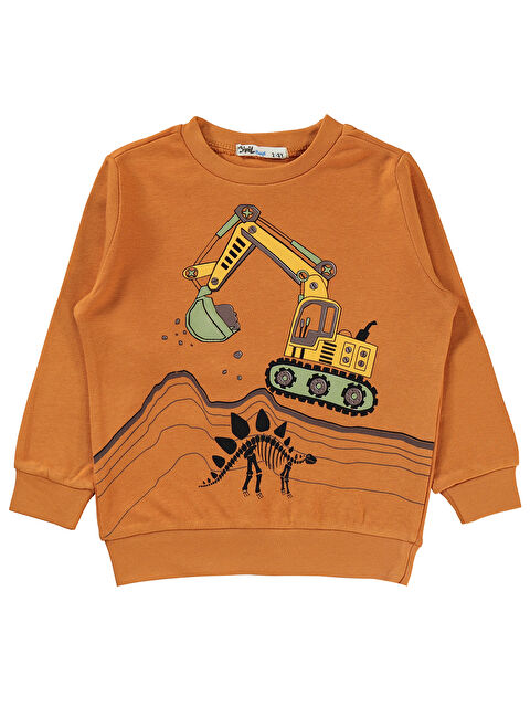 Civil Boys Erkek Çocuk Sweatshirt 2-5 Yaş Koyu Oranj - S000302229-20010