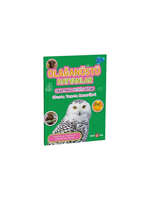 Beta Kids Olağanüstü Hayvanlar Çıkartmalı Aktivite Kitabı Okuma Yazma Becerileri - S000340731-10231