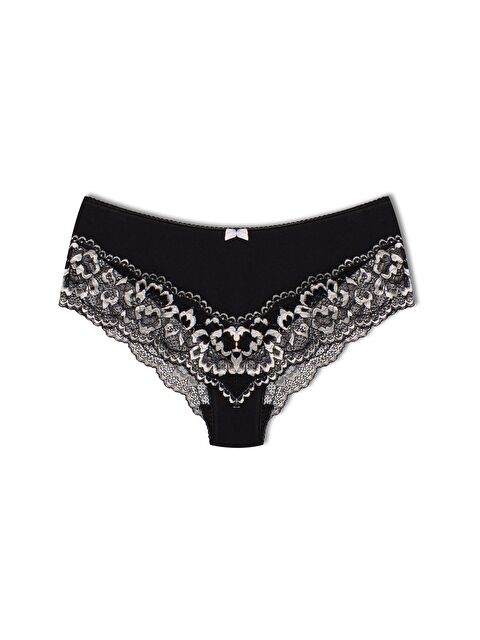 Hnx Paçası Çift Renk Dantel Kadın Külot - S000125577-37431