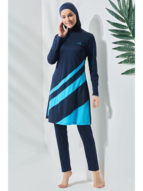 C&City Tam Kapalı Tesettür Mayo C11020 Koyu Lacivert - S000215957-29672