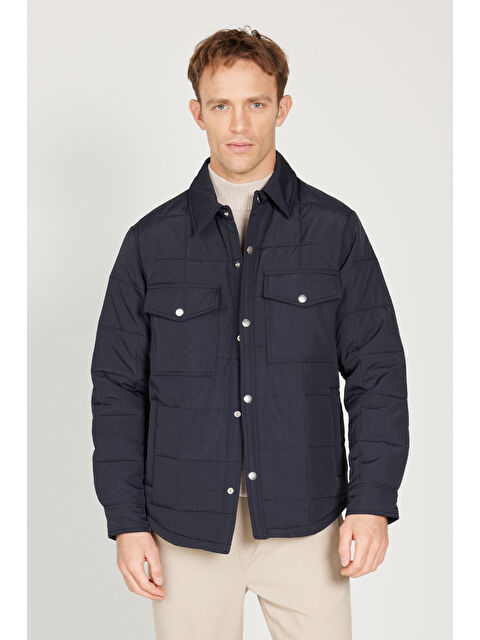 Altınyıldız Classics Erkek Siyah Standart Fit Normal Kesim Gömlek Yaka Mont - S000403548-19351