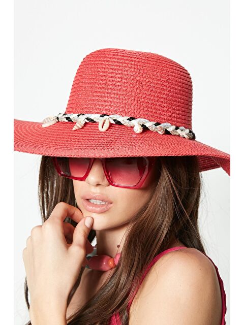 C&City Hasır Plaj Şapkası Y87300-14 Somon - S000216793-24085