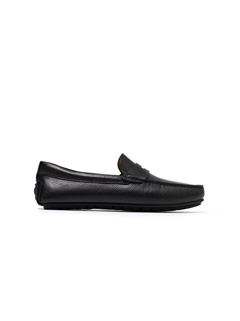 John May Erkek Siyah Loafer OG-570 Siyah Flother