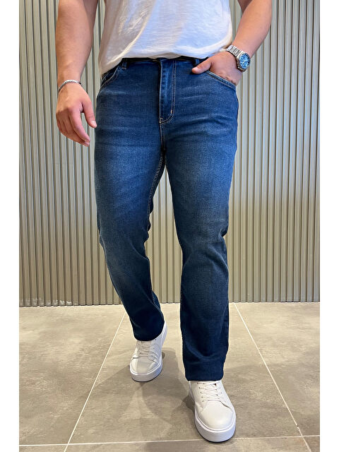 Mishar İtalia Erkek Elastanlı  Jean Pantolon - S000301493-19393